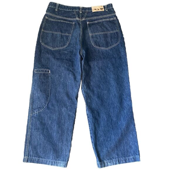 Marithe Francois Girbaud Wide Leg Vintage Denim Jeans SZ 36m X 27 MENS Y2K 2000 - Picture 2 of 8